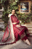 AB-012:“Unstitched Dhanak 3-Piece Set with Embroidered Front & Sleeves + Digital Printed Wool Shawl”