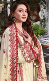 AB-16: Dhanak Fabric Fully Embroidered 3-Piece Suit (Shirt + Trouser + Shawl)