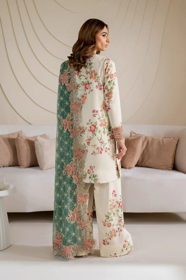 Luxury Printed Silk 3 Piece Suit for Women
