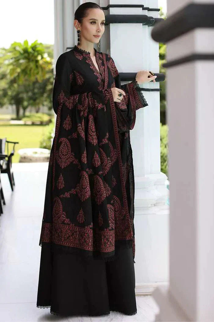 3 PC - EMBROIDERED DHANAK SUIT-AB174
