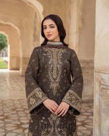 3 PC - EMBROIDERED DHANAK SUIT-AB155 (Copy)