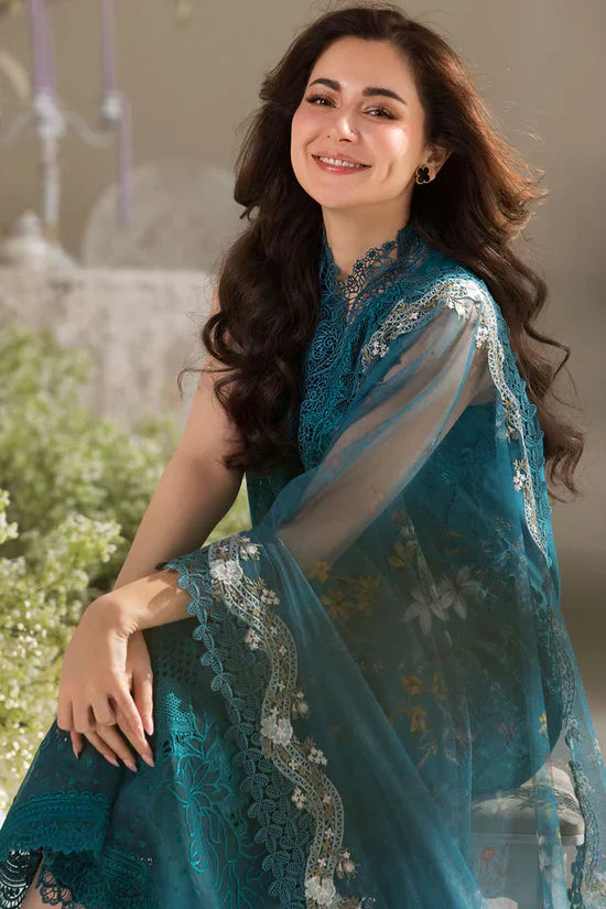 3 PC - EMBROIDERED DHANAK SUIT-AB173