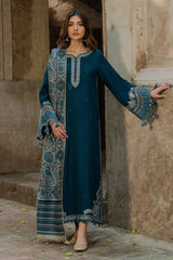 3 PC - EMBROIDERED DHANAK SUIT-AB163