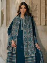 3 PC - EMBROIDERED DHANAK SUIT-AB166