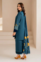 3 PC - EMBROIDERED DHANAK SUIT-AB169