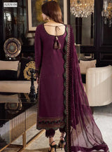 3 PC - EMBROIDERED DHANAK SUIT-AB160