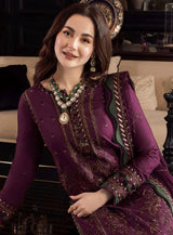 3 PC - EMBROIDERED DHANAK SUIT-AB160