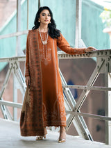 3 PC - EMBROIDERED DHANAK SUIT-AB165