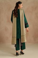 3 PC - EMBROIDERED DHANAK SUIT-AB157
