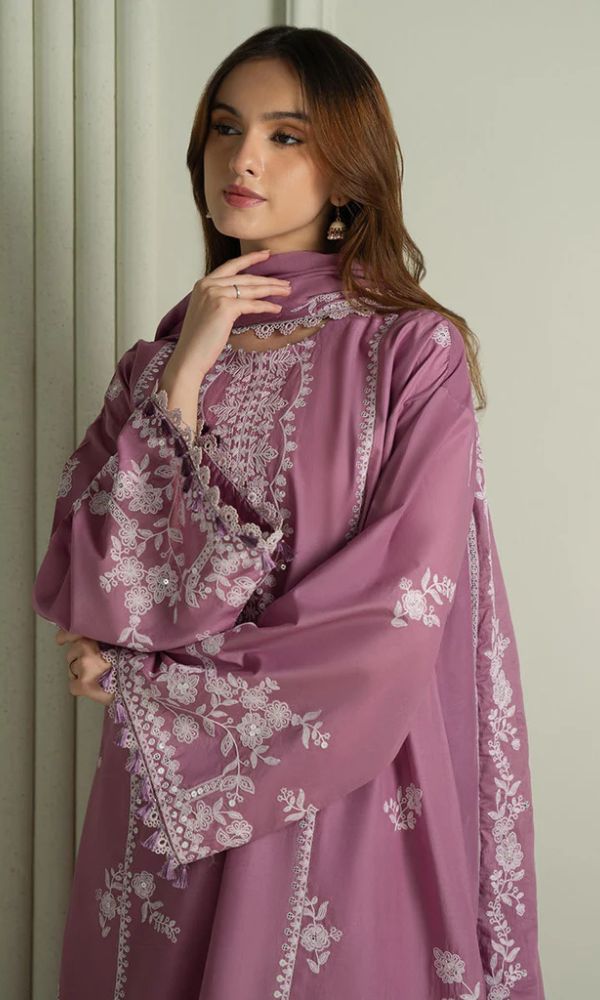 3PC Embroidery Suit Lawn-HH06