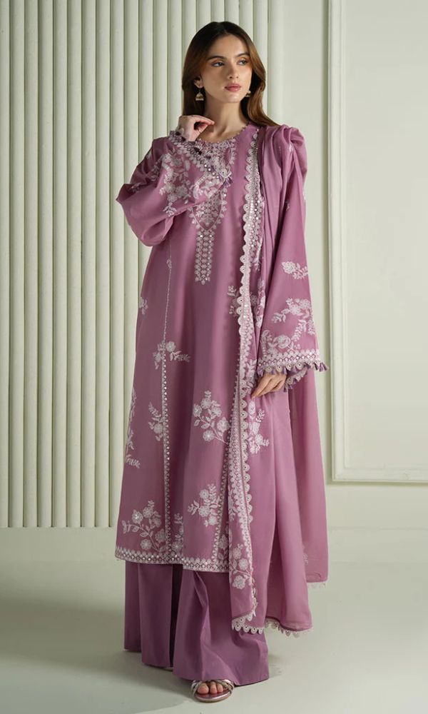 3PC Embroidery Suit Lawn-HH06