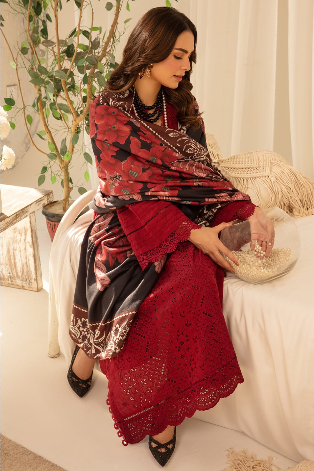 3PC Embroidery Suit Lawn-HH10
