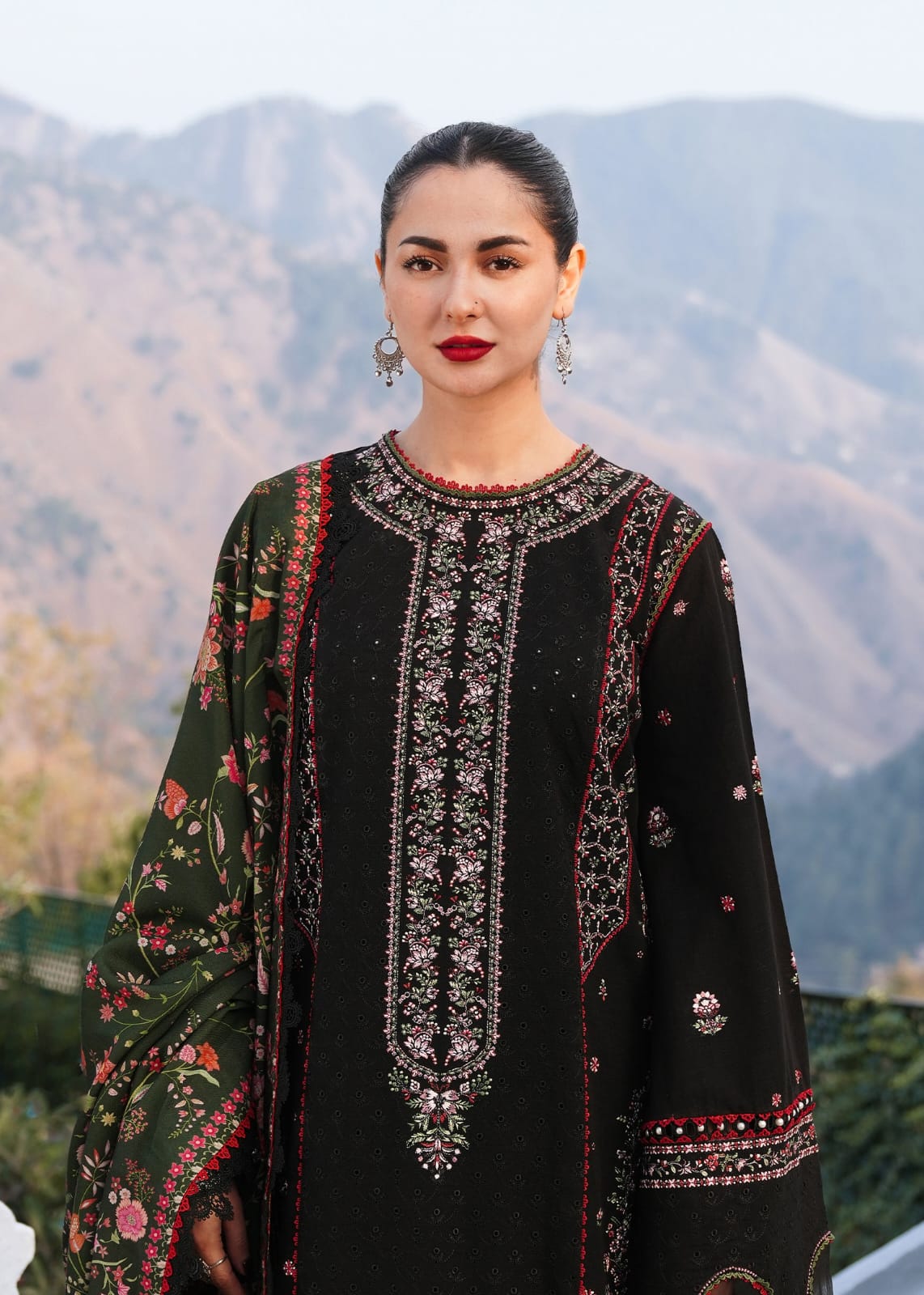 3PC Embroidery Suit Lawn-HH14