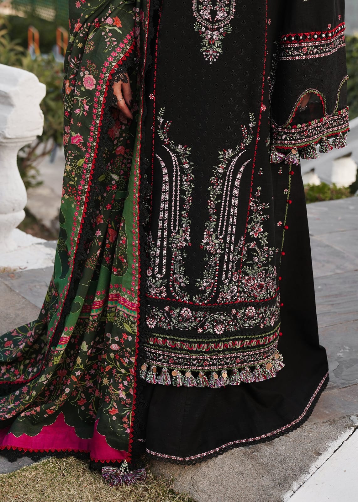 3PC Embroidery Suit Lawn-HH14