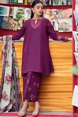 3PC Unstitched Embroidery Suit-HH17