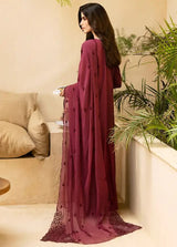 3 PC - EMBROIDERED DHANAK SUIT-AB152