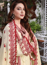 3 PC - EMBROIDERED DHANAK SUIT-AB150